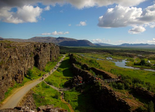 Almannagjá seen from hakið