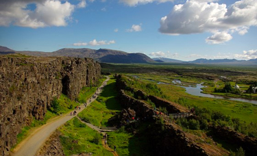 Almannagjá seen from hakið